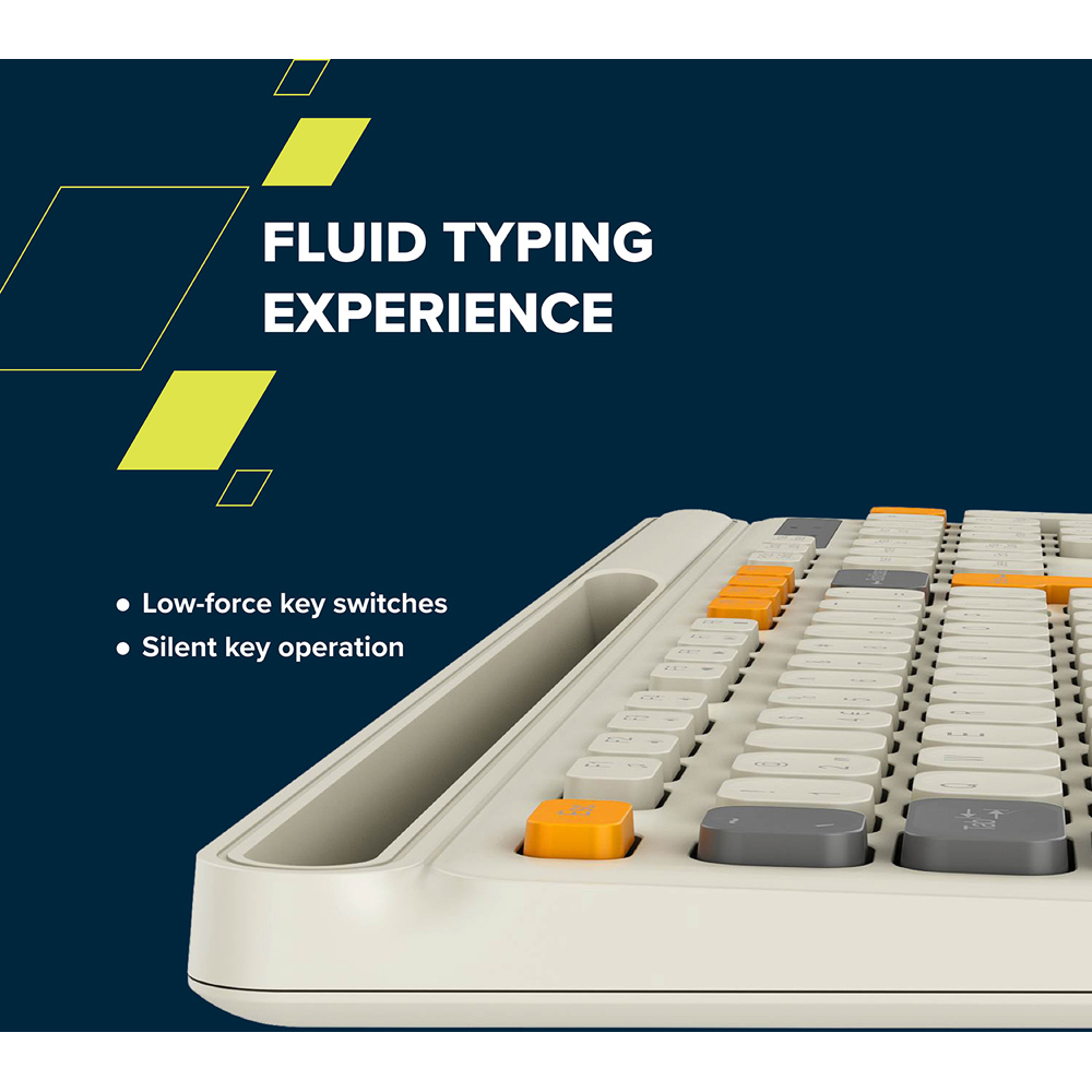 Canyon HSET-W5 White Wireless Keyboard and Mouse Set Image 6