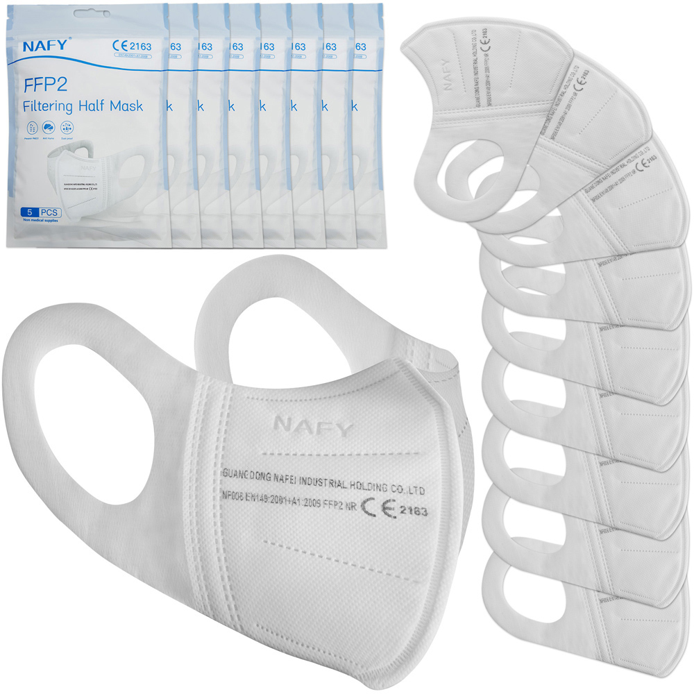 tectake Disposable Particle Filter Face Mask 50 Pack Image 1