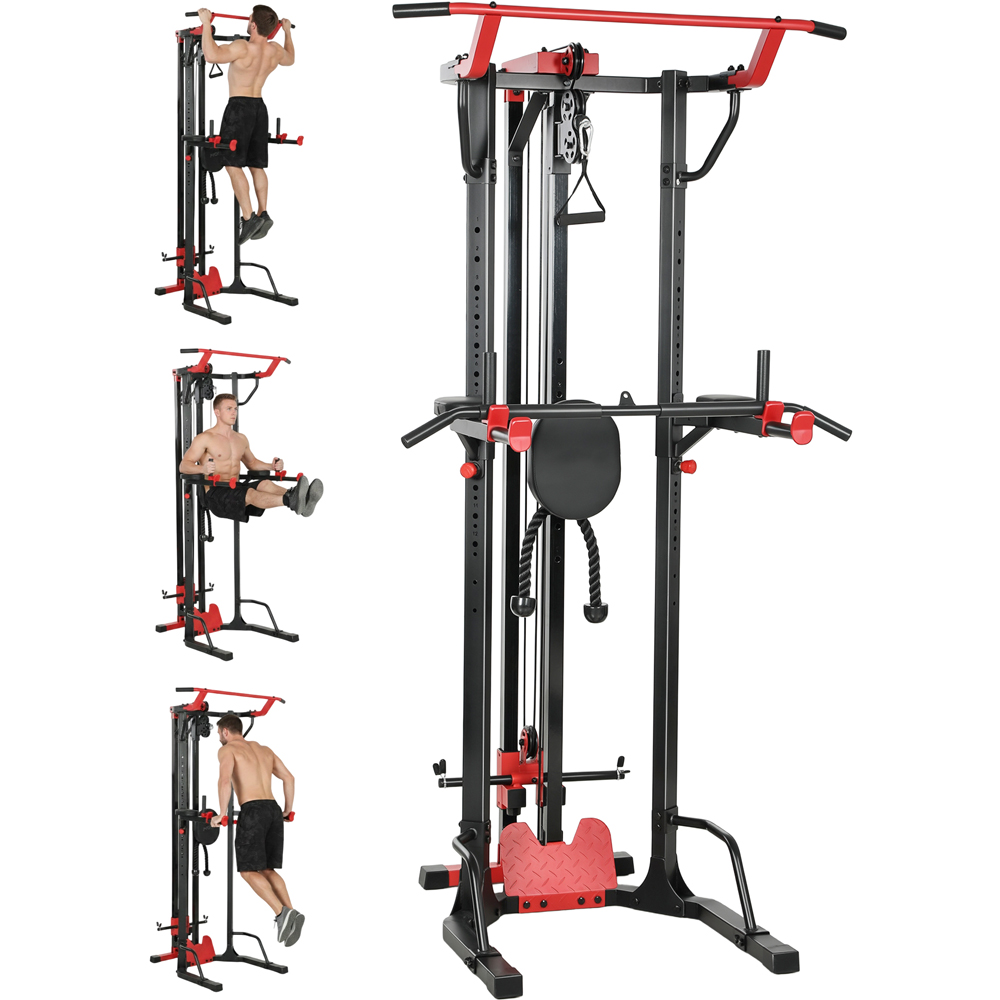 SPORTNOW Multi Function Power Tower Workout Station with Dip Station Image 3