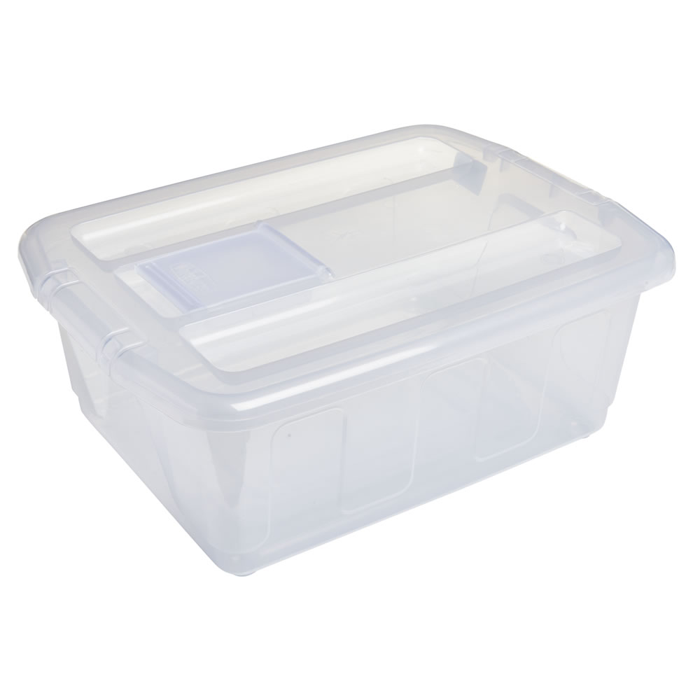 Wilko Storage Box with Pot Pourri Compartment 18L Image 2