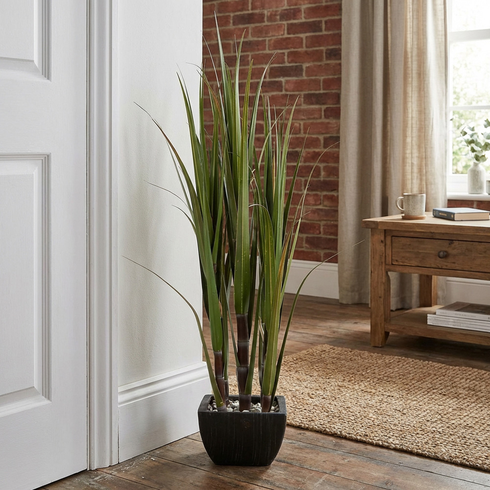 Faux Bamboo Tree in Pot Image 3