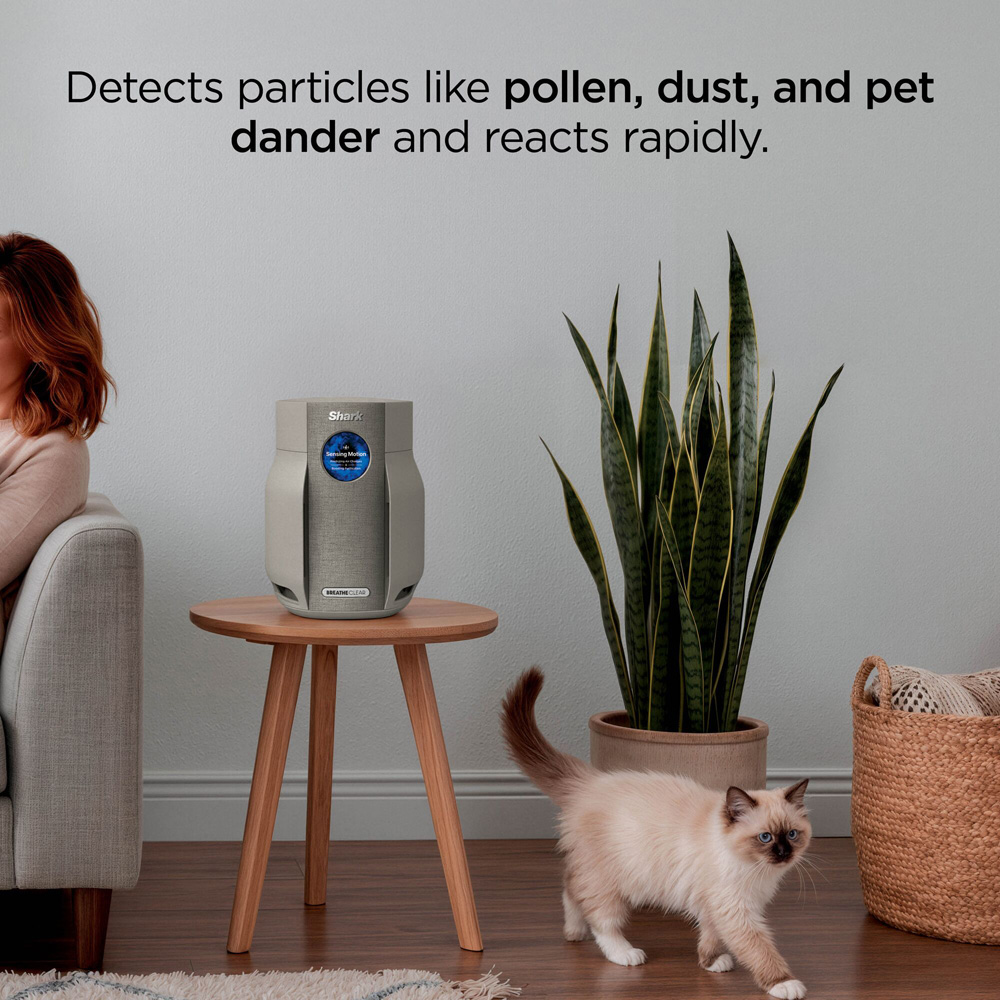 Shark BreatheClear HP062UKSD Dune Compact Air Purifier with NeverChange6 20W Image 8