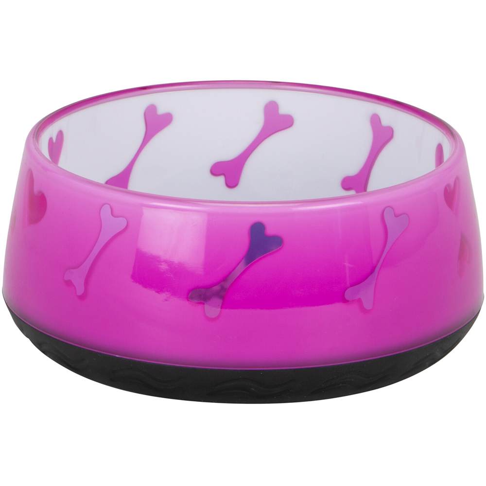 Single Clever Paws Medium Neon Dog Bowl in Assorted styles Image 2