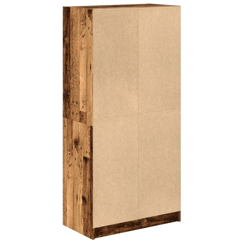 vidaXL 4 Door Old Wood Glass Highboard Image 6