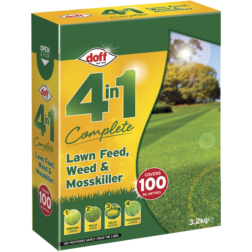 Doff 4 in 1 Lawn Feed Weed and Mosskiller 3.2kg Image
