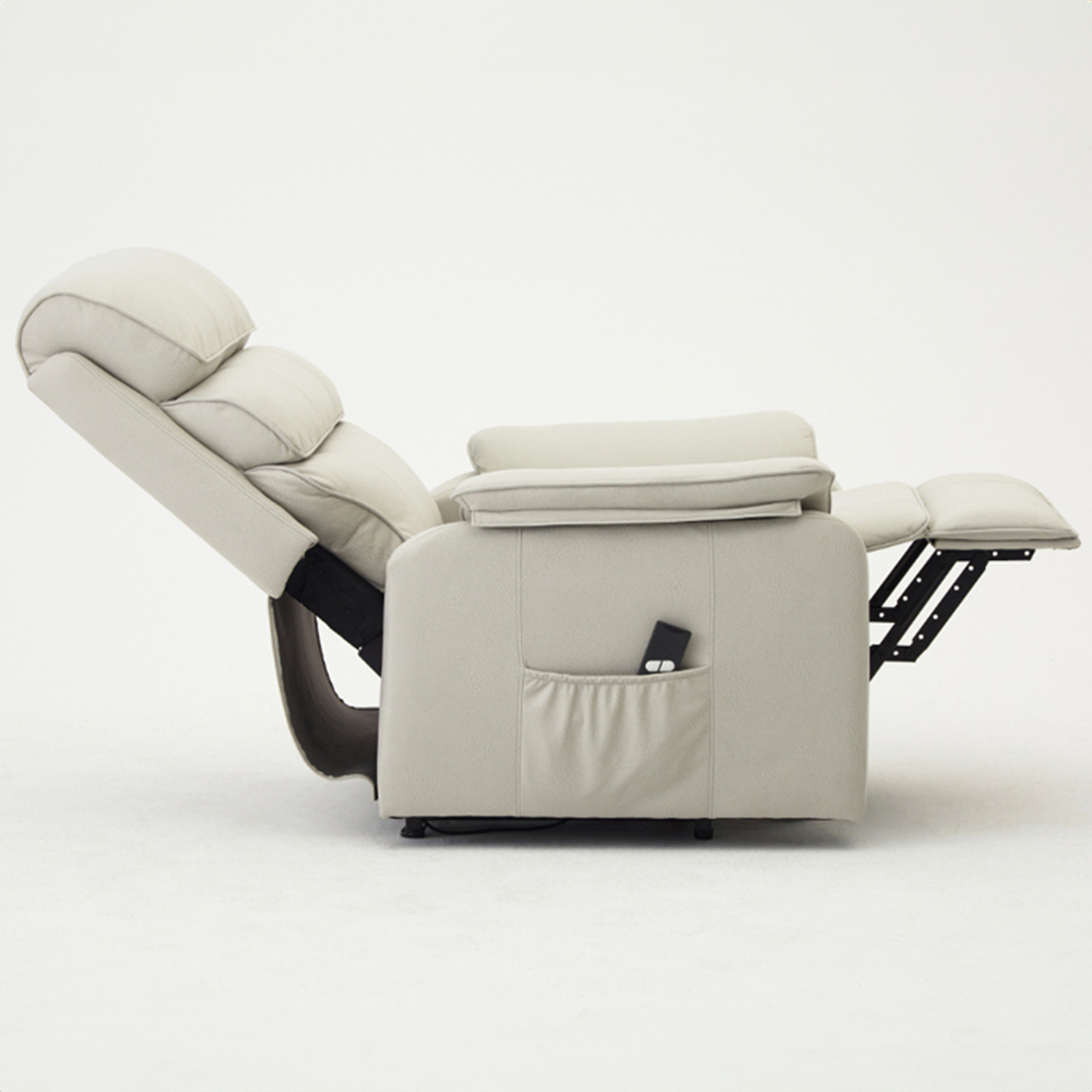 Home Detail Blair Light Grey Electric Recliner Chair Image 4