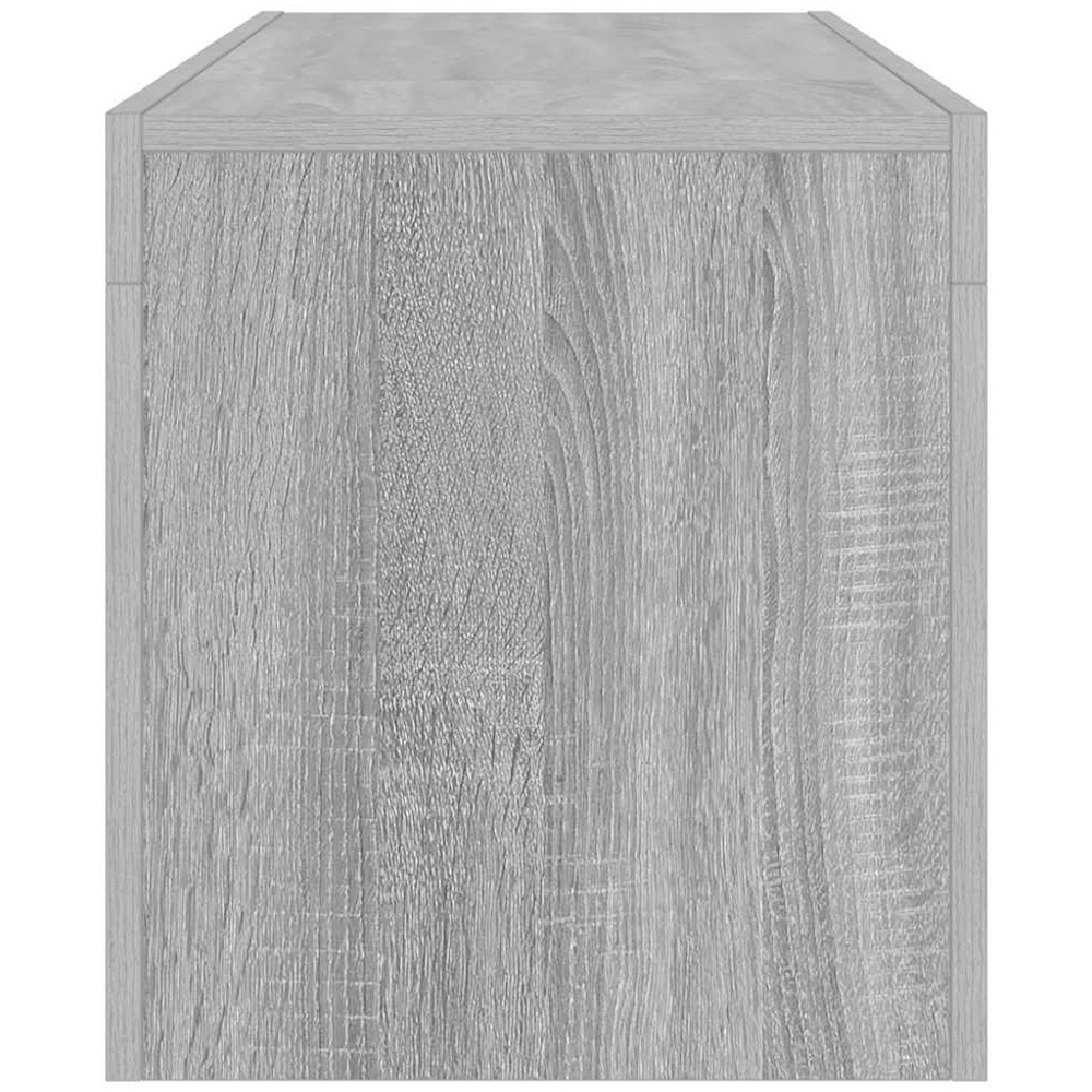 vidaXL Single Drawer 5 Shelf Grey Sonoma TV Cabinet with RGB LED Lights Image 7