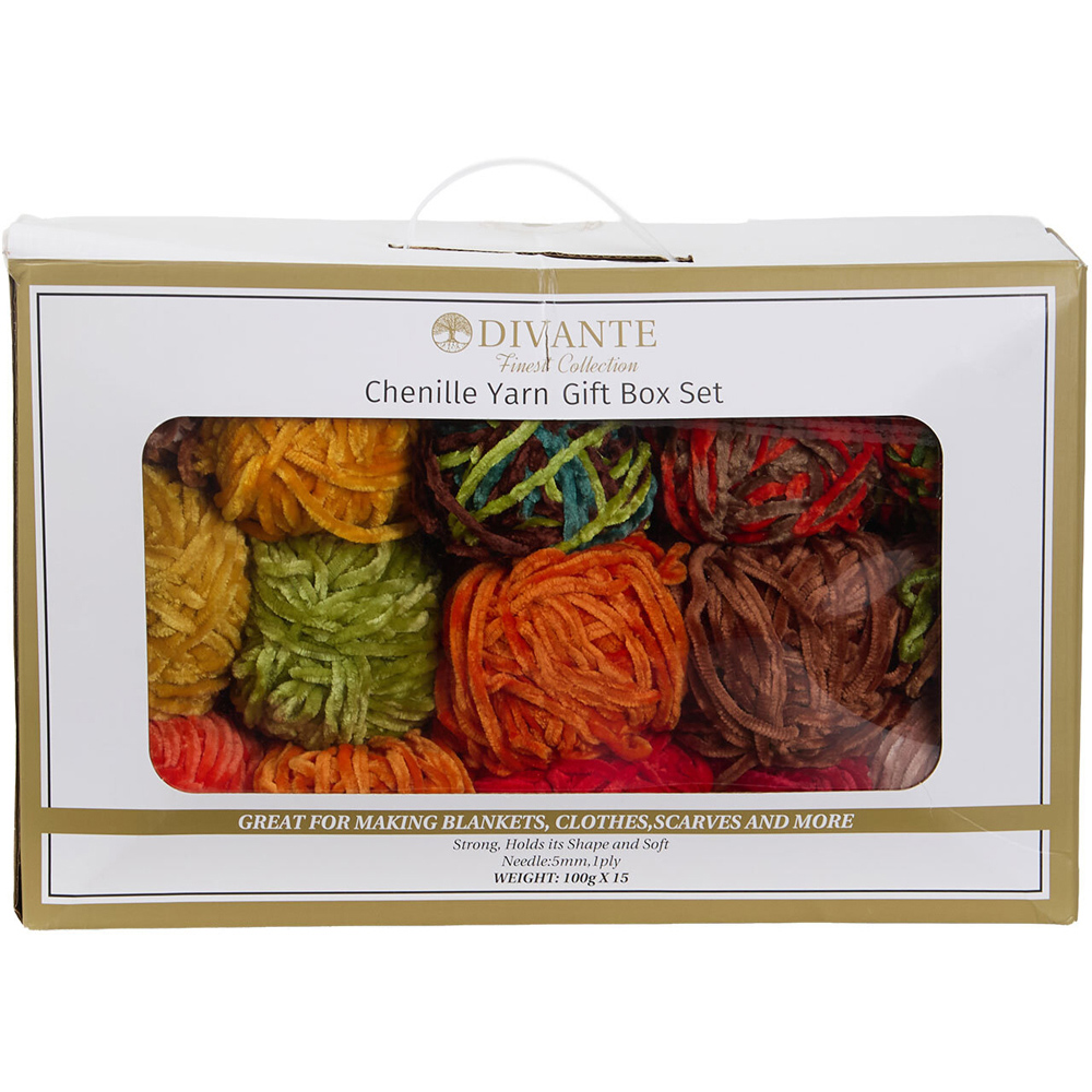 Chenille Yarn Autumn Gift Box Set Image 3