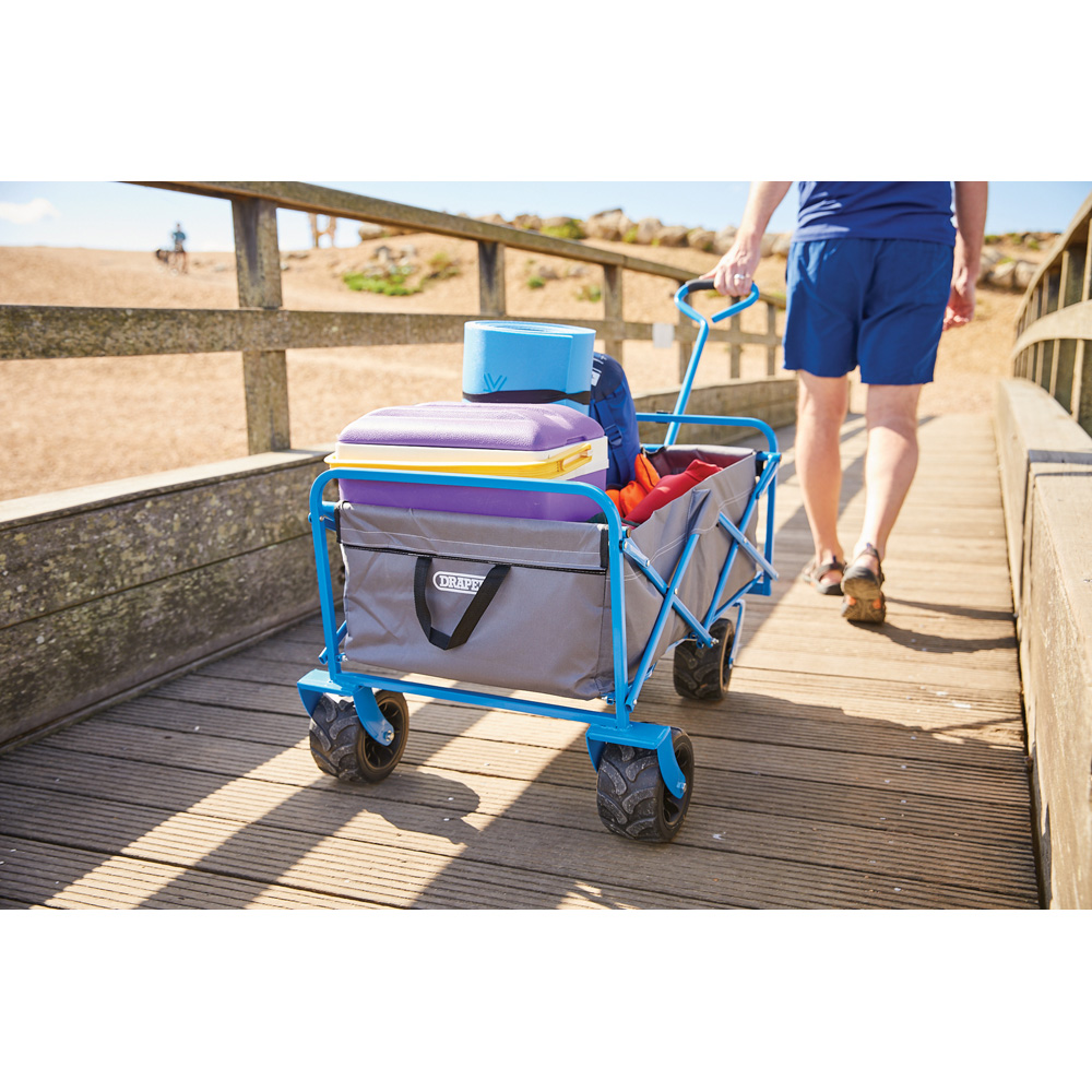Draper Blue Folding Trolley 80kg Image 6