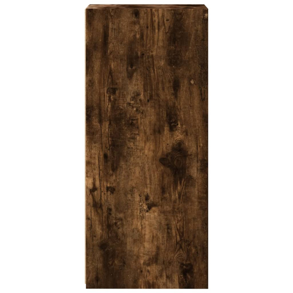 vidaXL 3 Shelf Smoked Oak Compact Sideboard Image 5