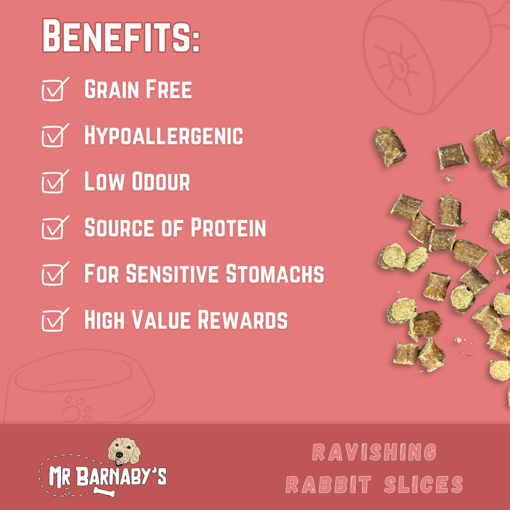 Mr Barnaby's Ravishing Rabbit Slices Dog Treats 4 Pack Image 4