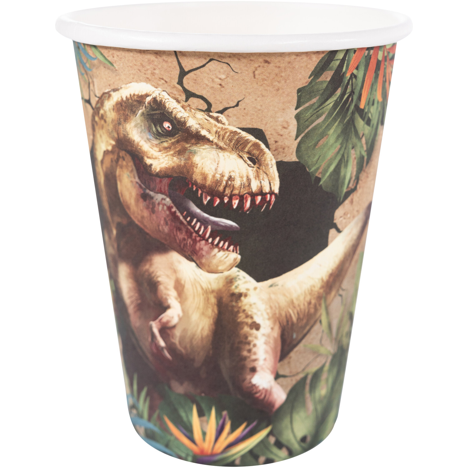 Pack of 8 Dinosaur Party Paper Cups Image 3