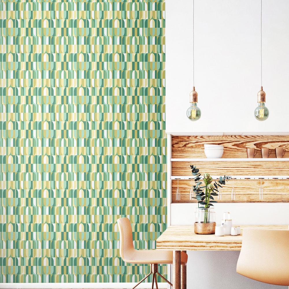 Hoopla Walls Building Blocks Forest Mix Non Woven Wallpaper Image 2