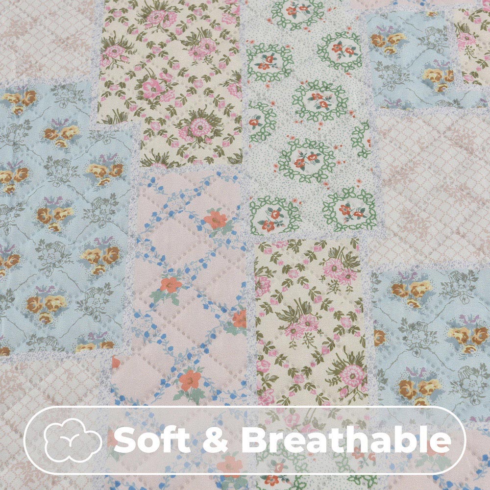 Florelle Gardenia Double Multicolour Floral Reversible Duvet Cover Set Image 4