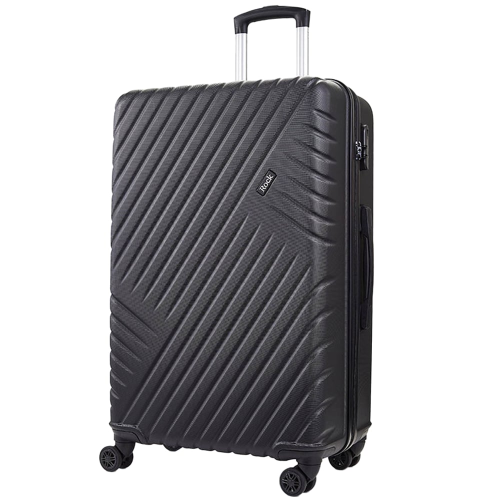 Rock Santiago Large Black Hardshell Suitcase Image 1