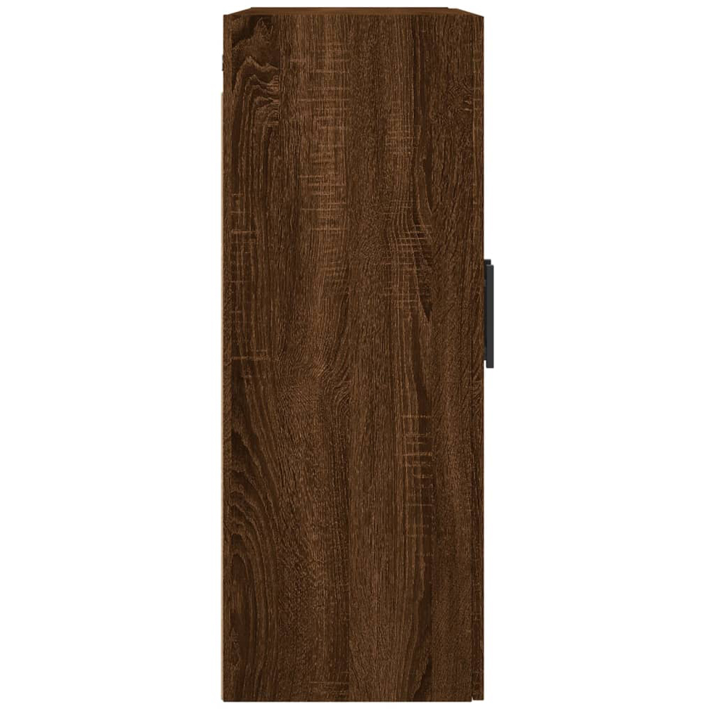 vidaXL 2 Door Brown Oak Wall Mounted Storage Cabinets 2 Pack Image 7