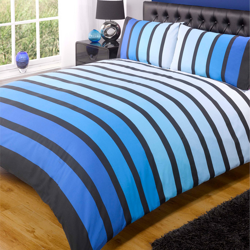 Rapport Home Soho Double Blue Duvet Set Image 1