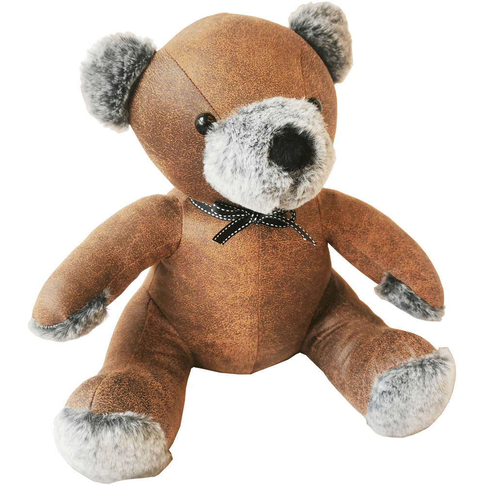 Acacia Home Brown Teddy Bear Door Stop 32cm 1.5kg Image 1