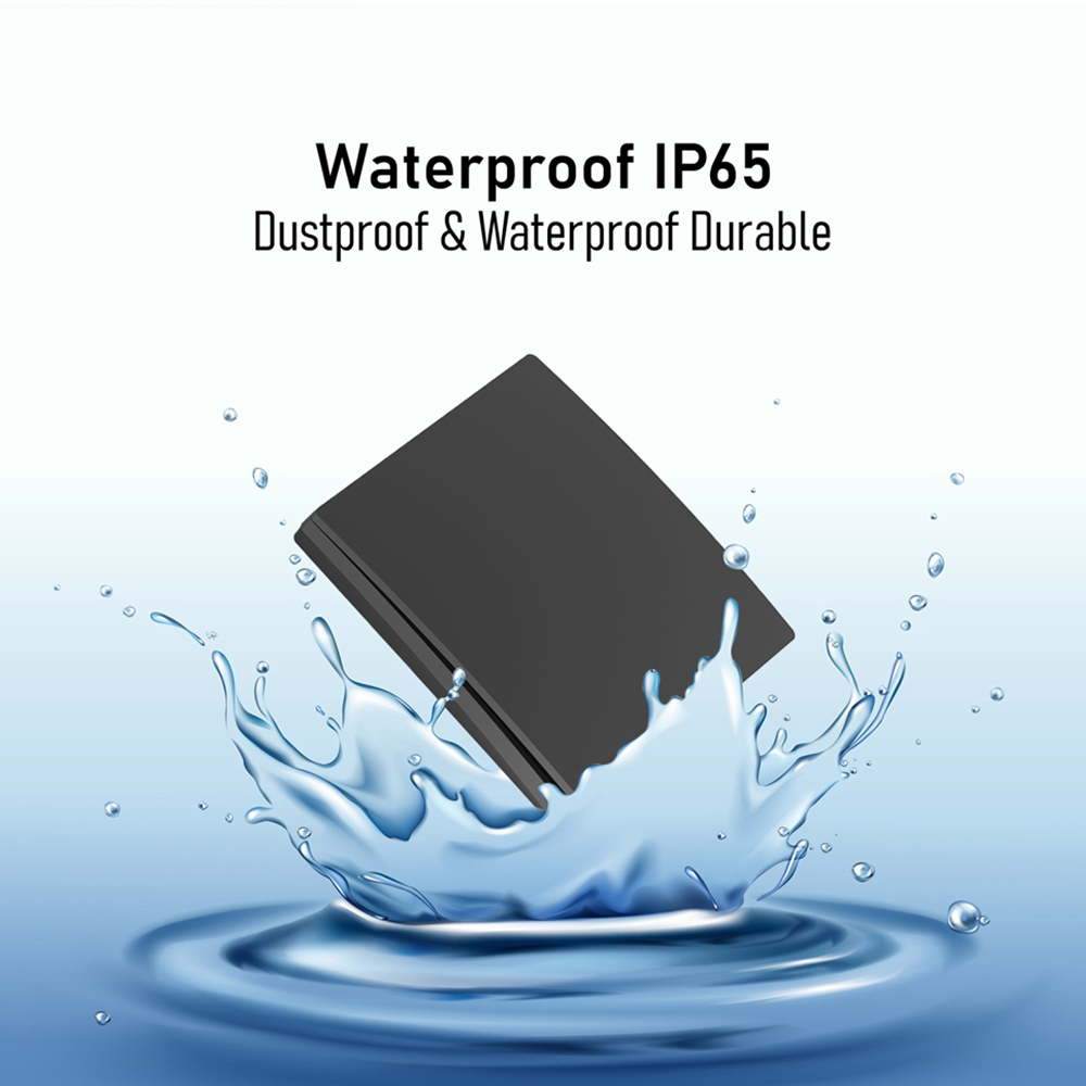 ENER-J ECO Single Gang Black Wireless Kinetic Switch and 500W RF Receiver Kit Image 2