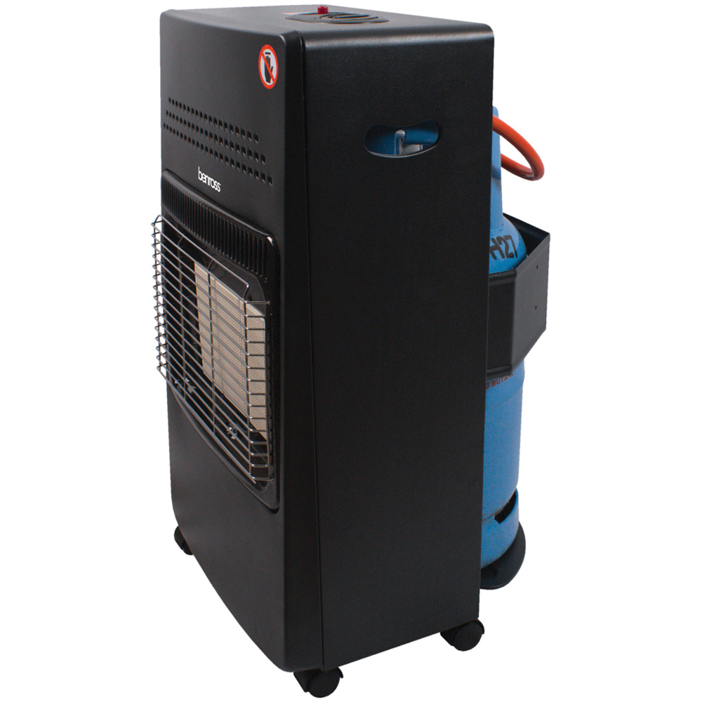 Benross Black Gas Cabinet Heater with Reg and Pipe 4100W Image 4