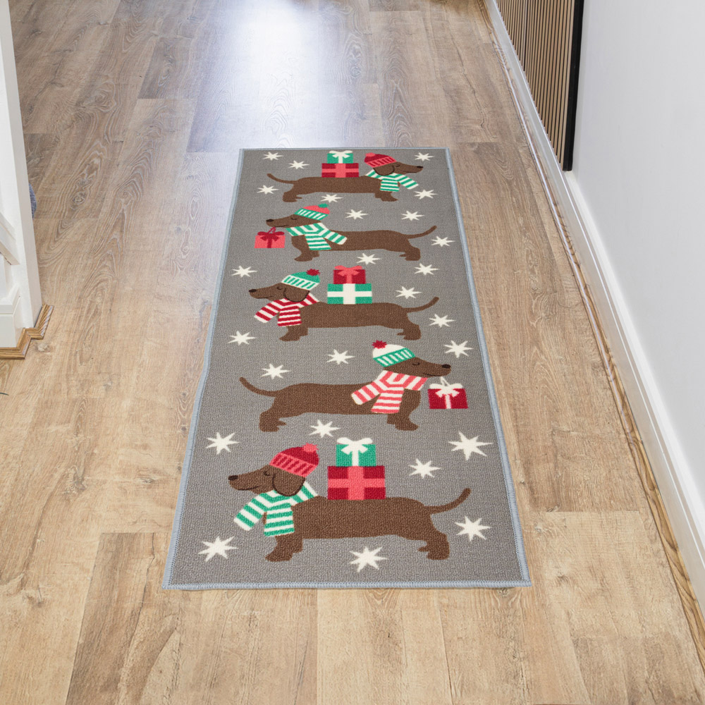 JVL Premium Christmas Doggy Gifts Nylon Pile Washable Runner 50 x 150cm Image 8