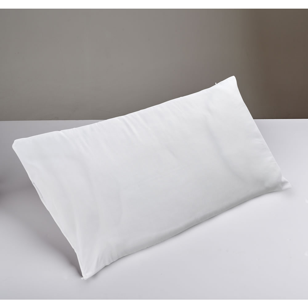 Wilko White Washable Supersoft Medium Pillows 2 Pack Image 1