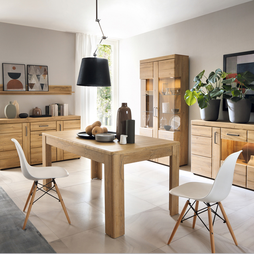 Florence Cortina 6 Seater 160 to 200cm Extending Dining Table Grandson Oak Image 2