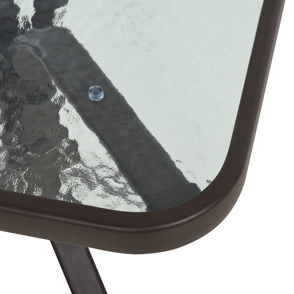 Outsunny Set of 2 Outdoor Rocking Swing Chair with Tea Table Image 3