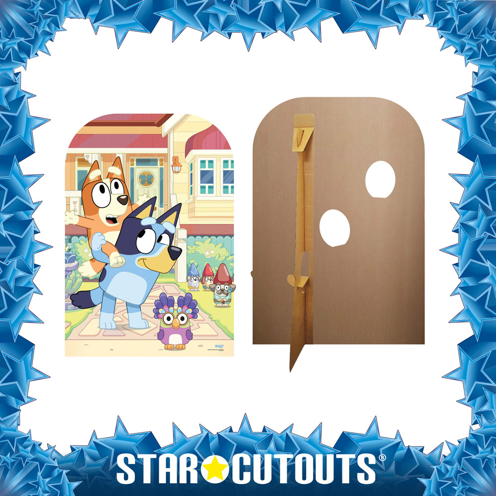 Star Cutouts Bluey and Bingo At Home Child Stand In Cutout 4.5ft Image 5
