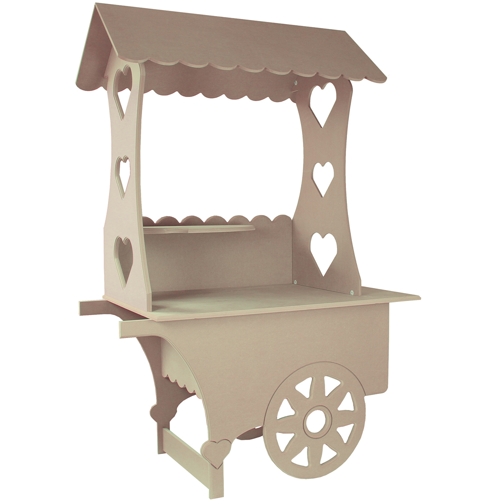 KuKoo Wood Mini Candy Cart Wedding Sweet Stall Image 1