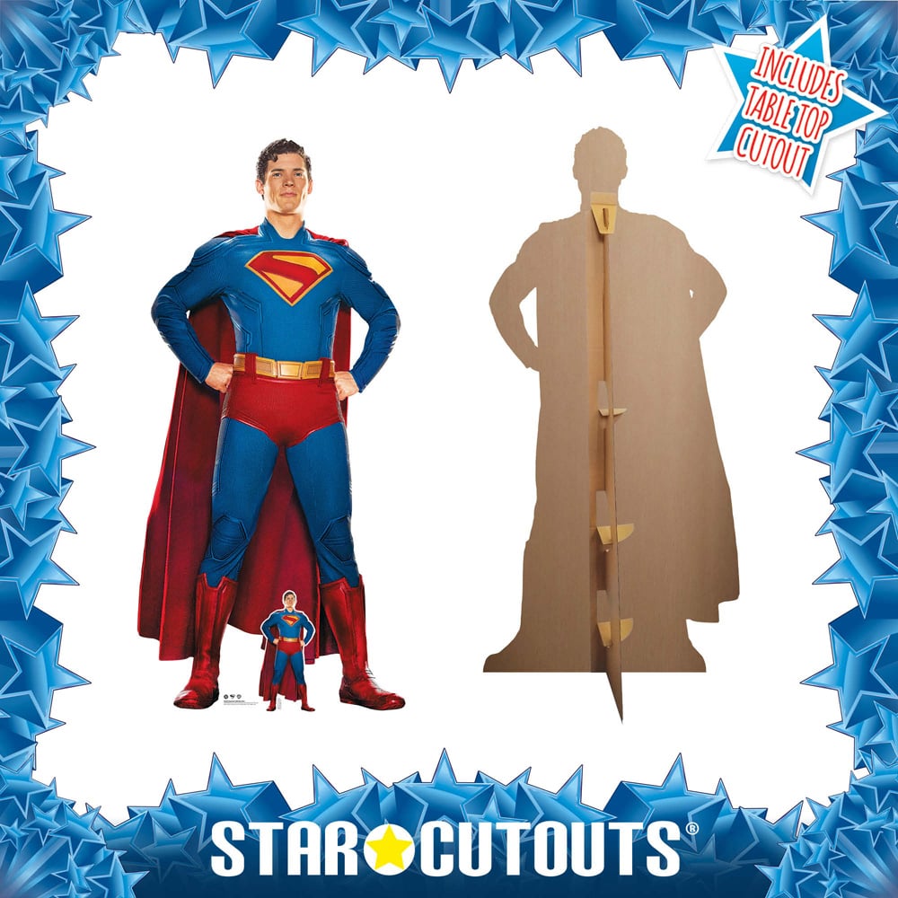 Star Cutouts David Corenswet Superman Hero Pose Cardboard Cutout 6ft Image 4