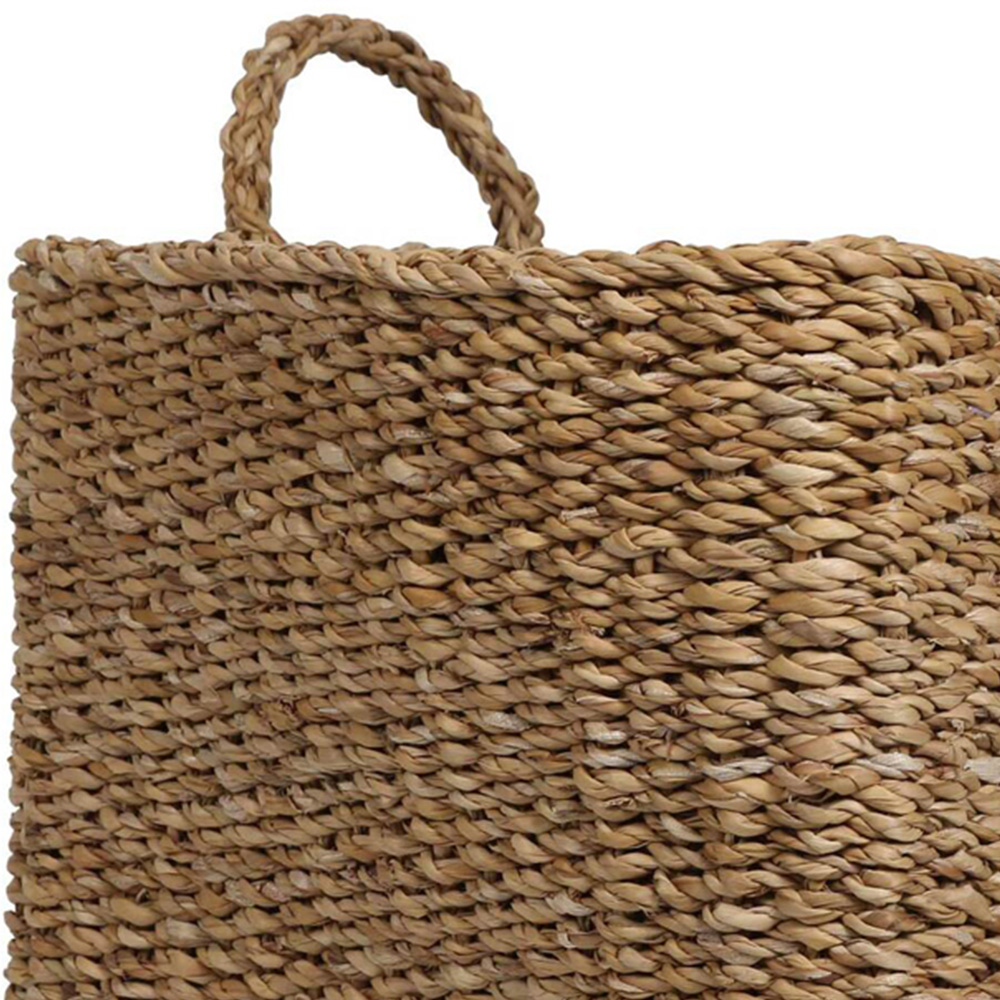 Set of 2 Square Bohomian Seagrass Baskets - Natural Image 5