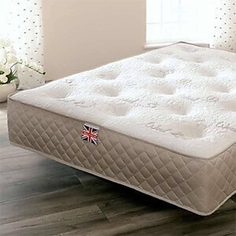 Comfy Living King Size Memory Foam with Wool Pocket Sprung Mattress Image 2