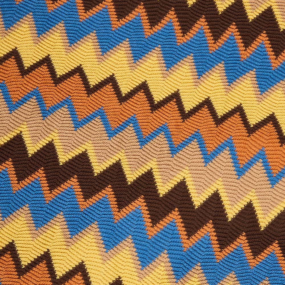 Living and Home Bohemian Brown Wave Sofa Throw Blanket with Tassels 170 x 127cm Image 4