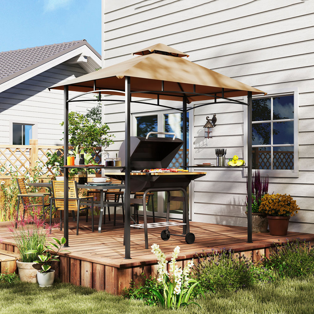 Outsunny 1.4 x 2.4m 2 Tier BBQ Grill Gazebo Image 4