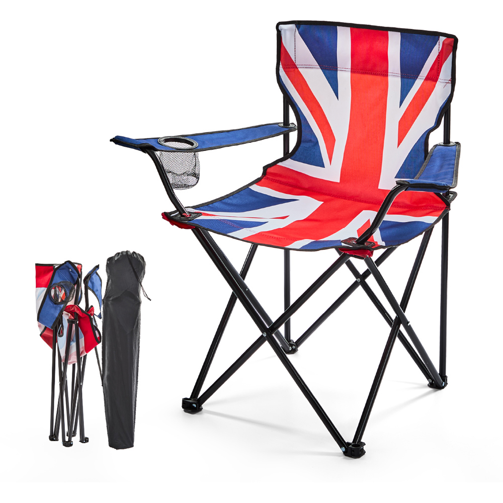 Milestone Union Jack Foldable Leisure Chair Image 2