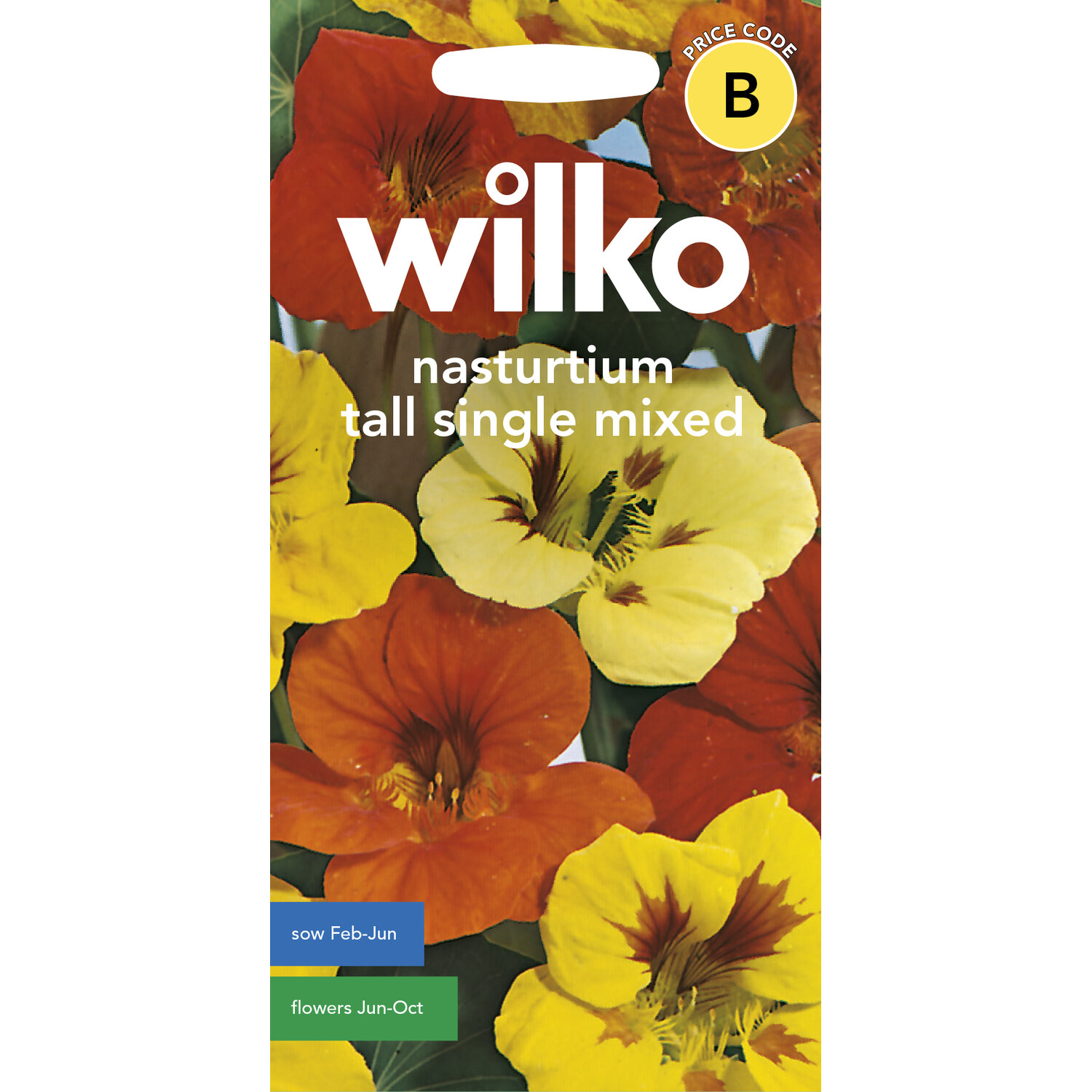 Wilko Nasturtium Tall Single Mixed Seeds Image 1