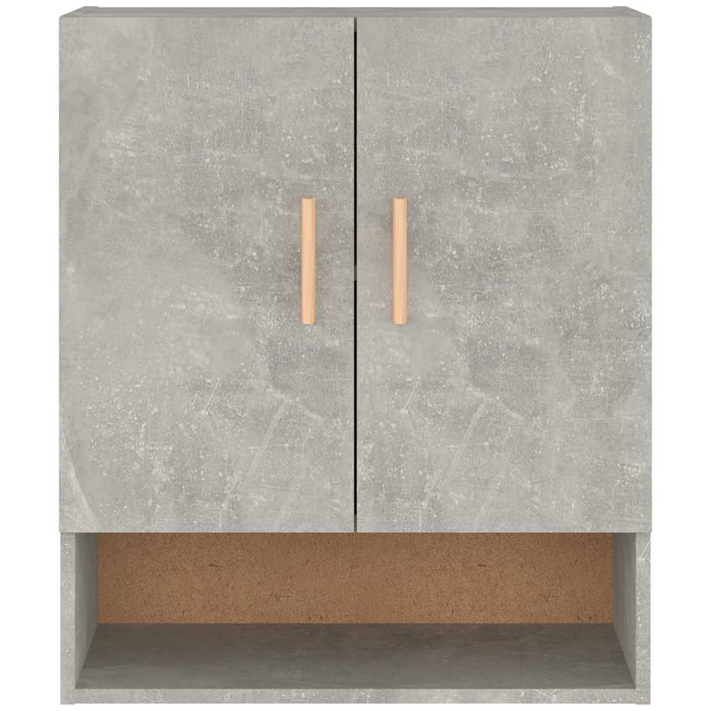 vidaXL 2 Door Single Shelf Concrete Grey Wall cabinet Image 4