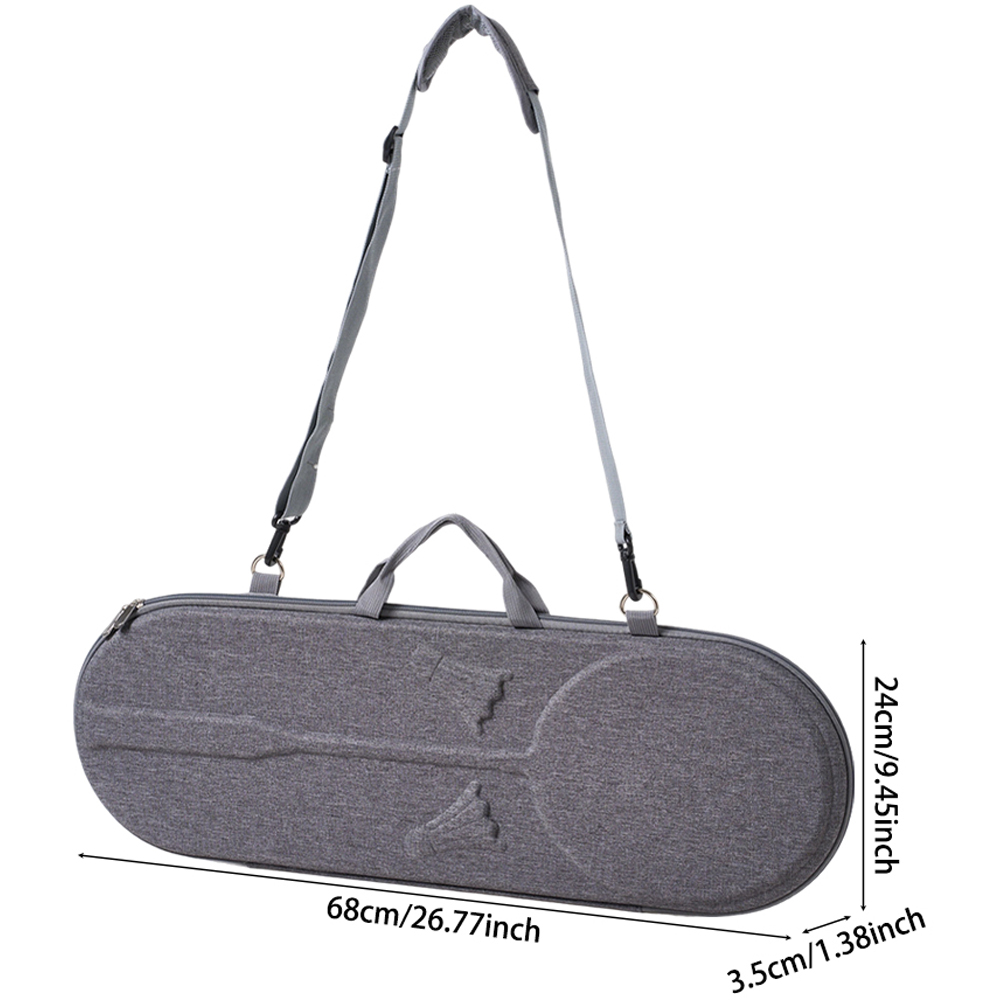 H&O Direct Grey Badminton Racquet Bag with Shoulder Strap Image 6
