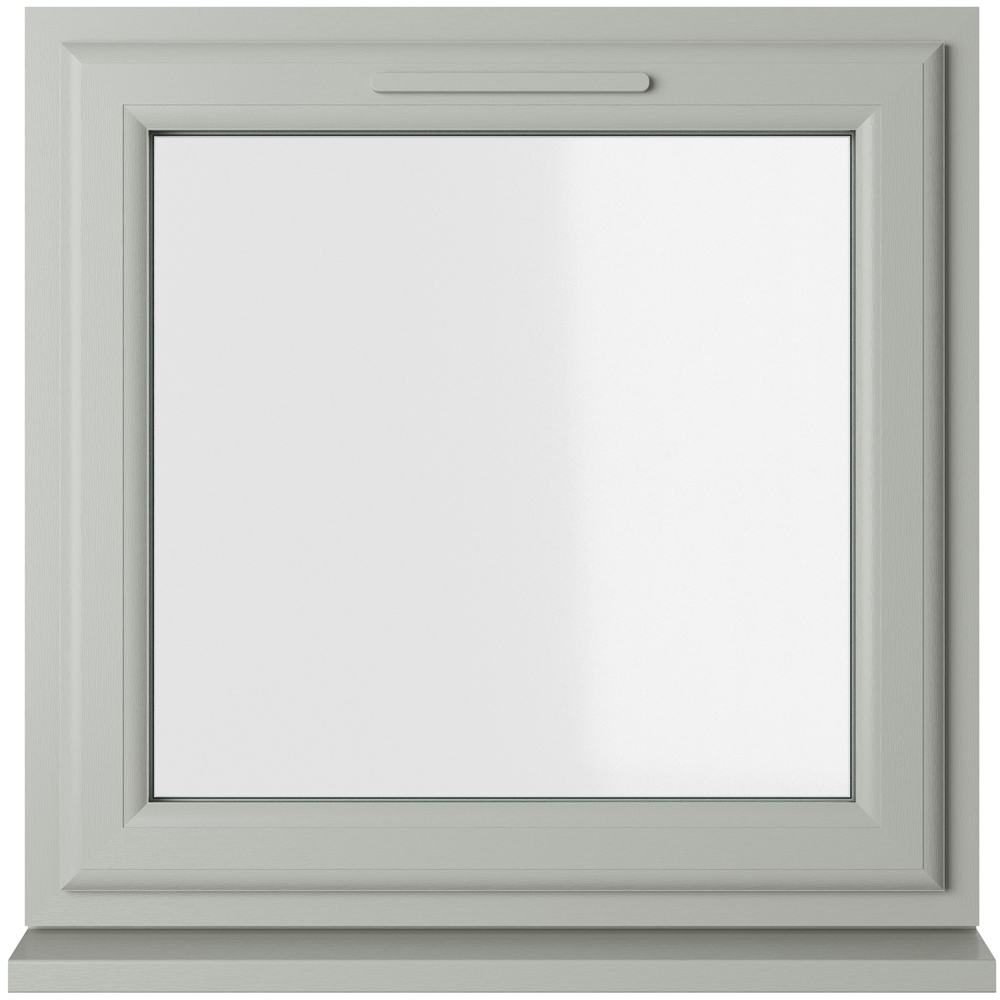 Crystal Agate and White Top Hung Opener Clear Double Glazed Window 610 x 610mm Image 1