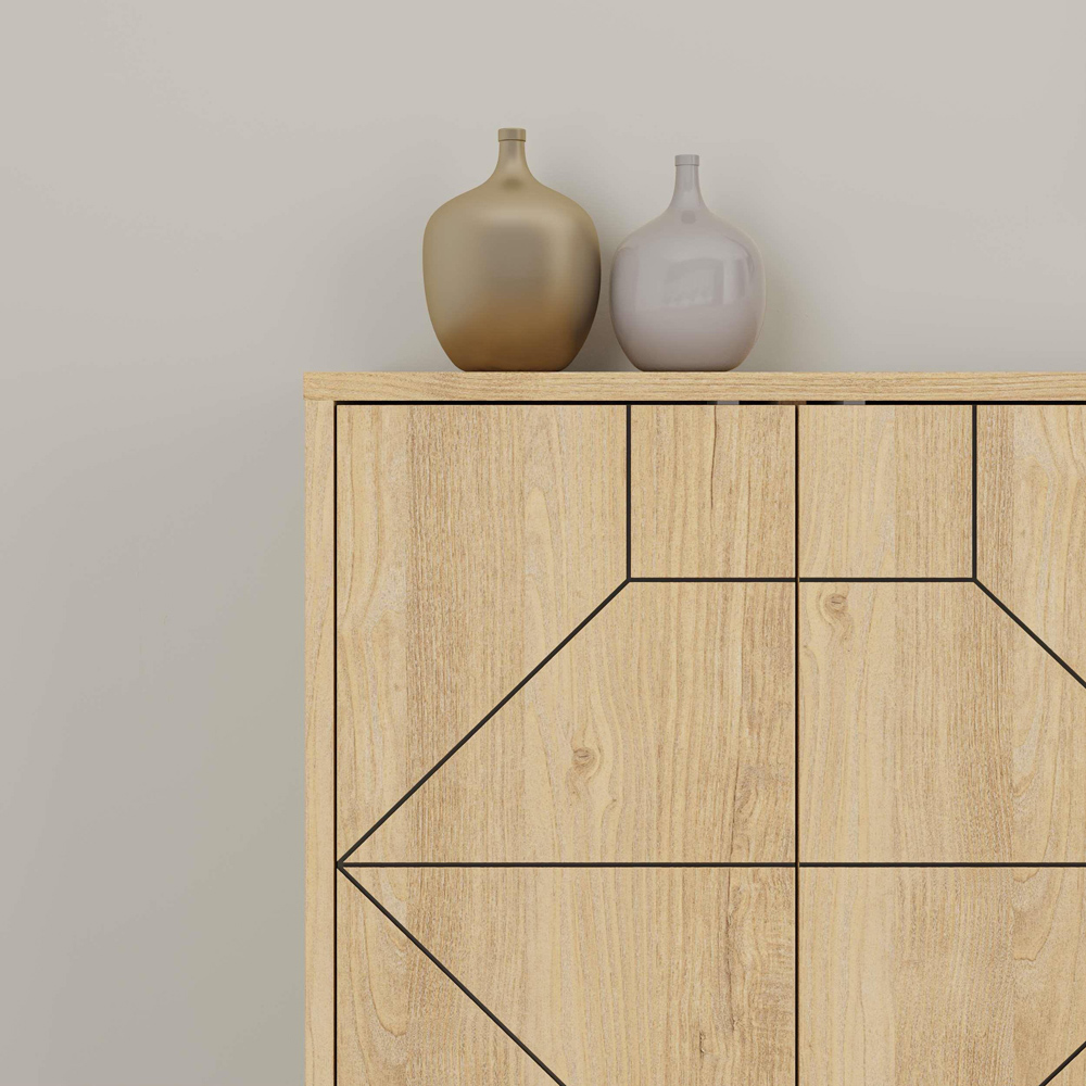 Decortie Dune 3 Door Oak Sideboard Image 3