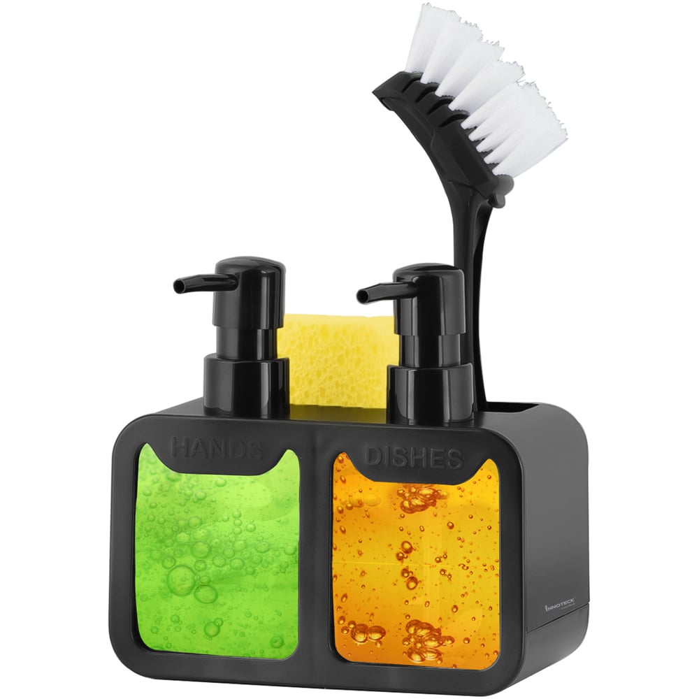 Innoteck Essentials Sink Organiser with 2 in 1 Hand and Dish Soap Dispenser Image 1