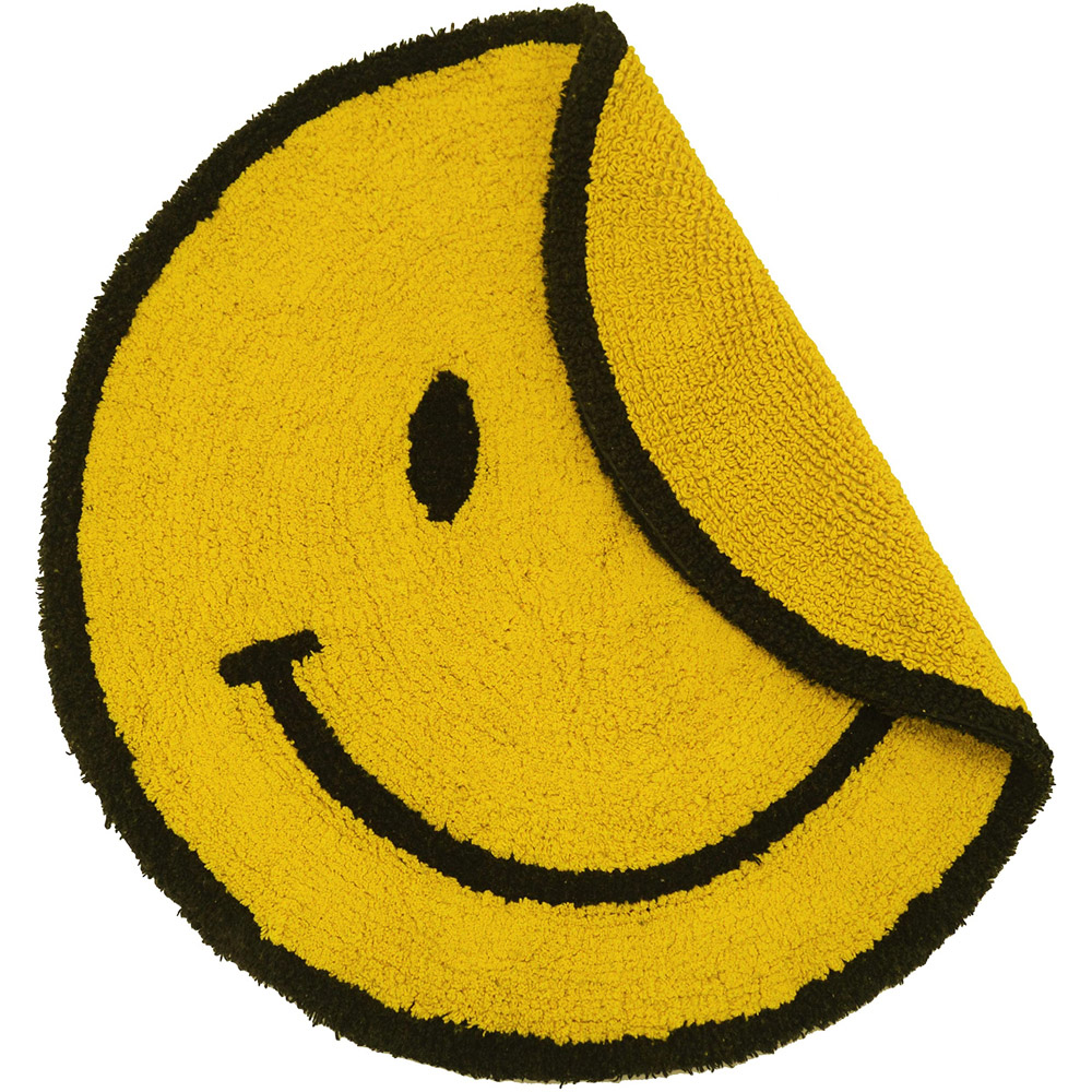 Mooky Mats Smiley Face Round Reversible Bath Mat 70cm Image 3