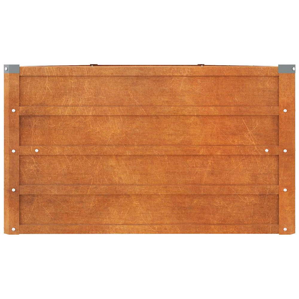 vidaXL Brown Corten Steel Raised Garden Bed 45 x 400 x 80cm Image 3