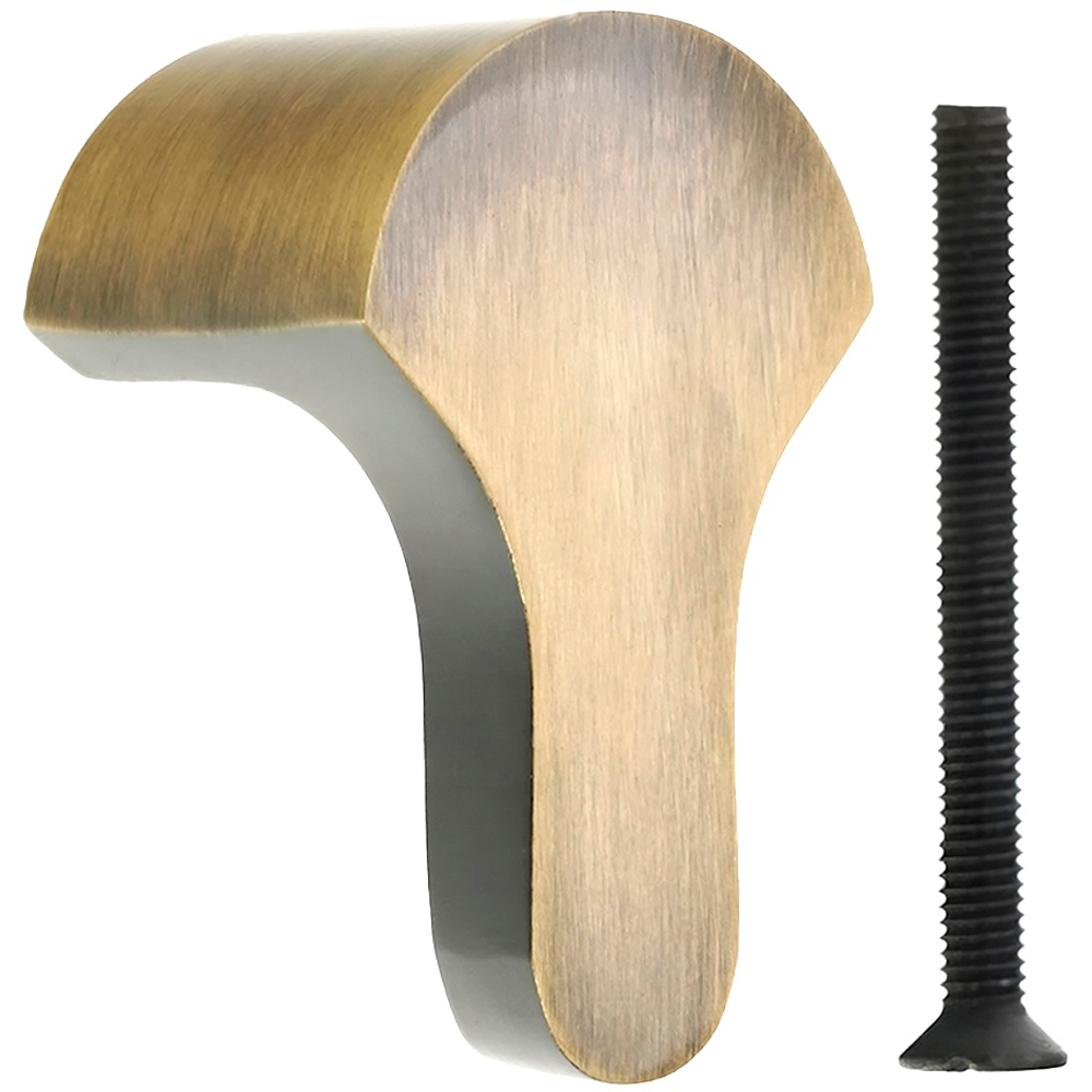 Spira Brass Tulip Antique Brass Drop Pull Handle Image 4