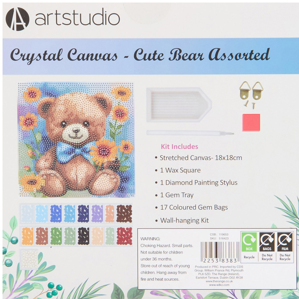 Cute Bear Crystal Canvas Kit Image 4