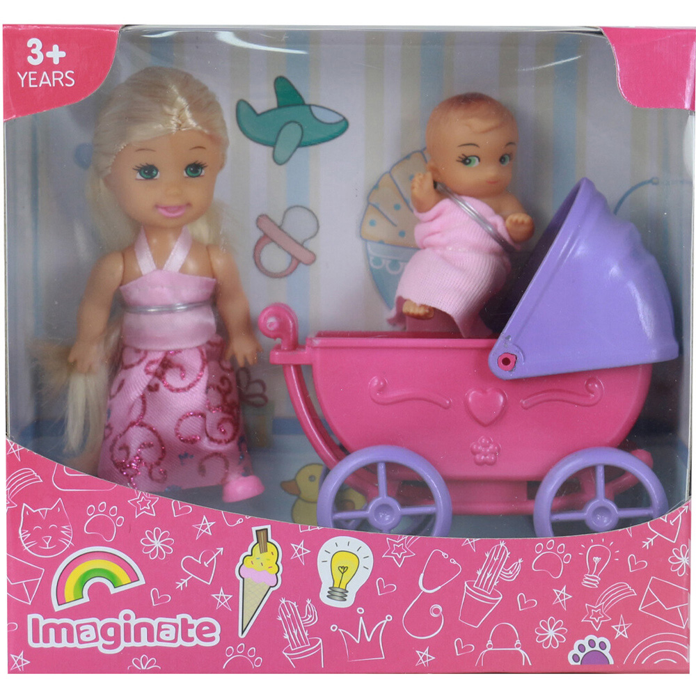Imaginate Pram and Baby with Doll Toy Image