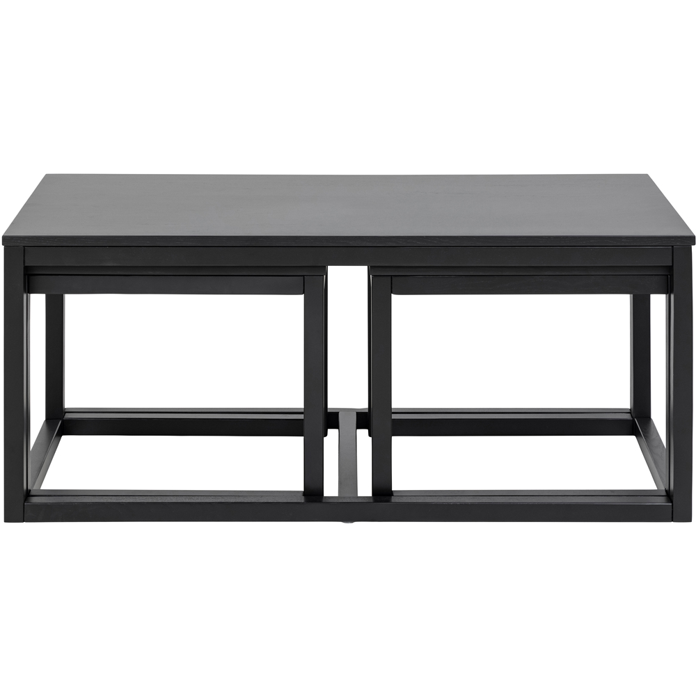Florence Cornus Matt Black Nest of Tables Set of 3 Image 3