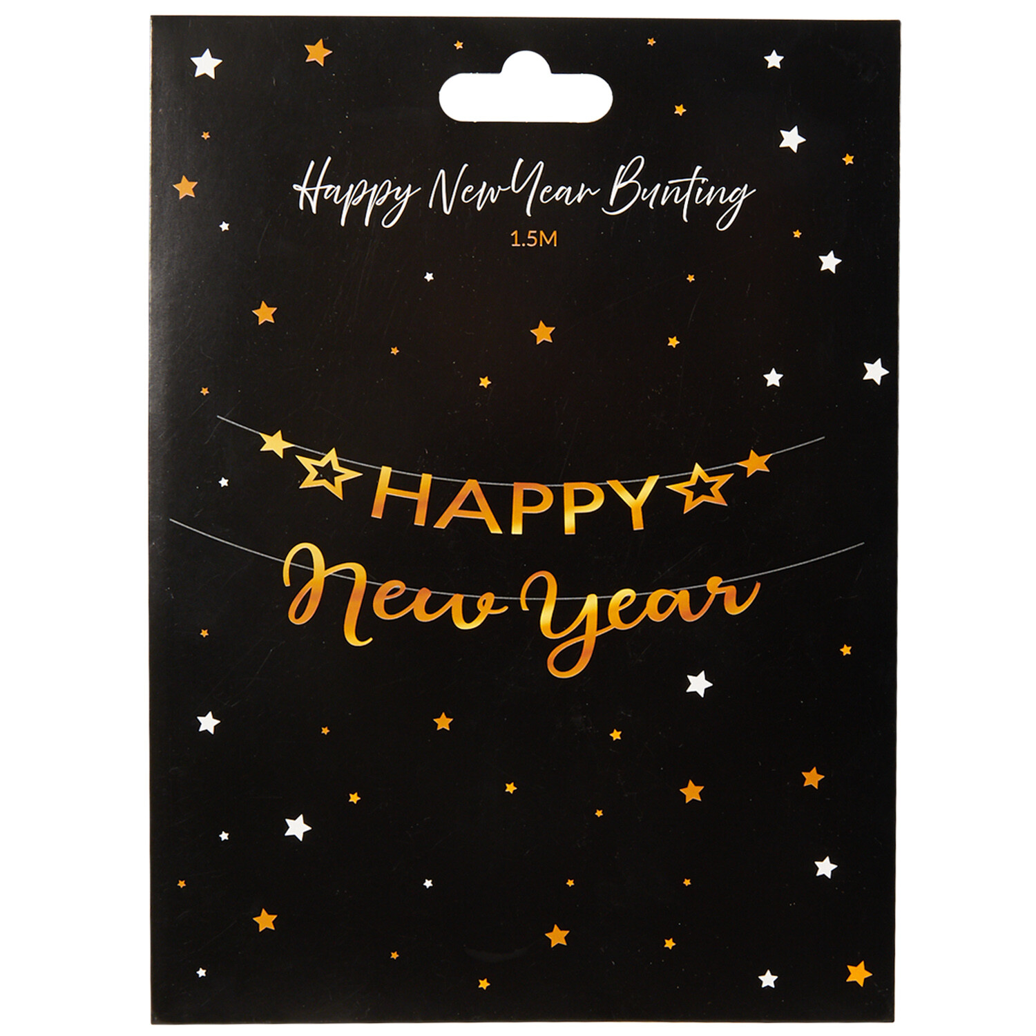 Happy New Year Festive Bunting - Gold Image