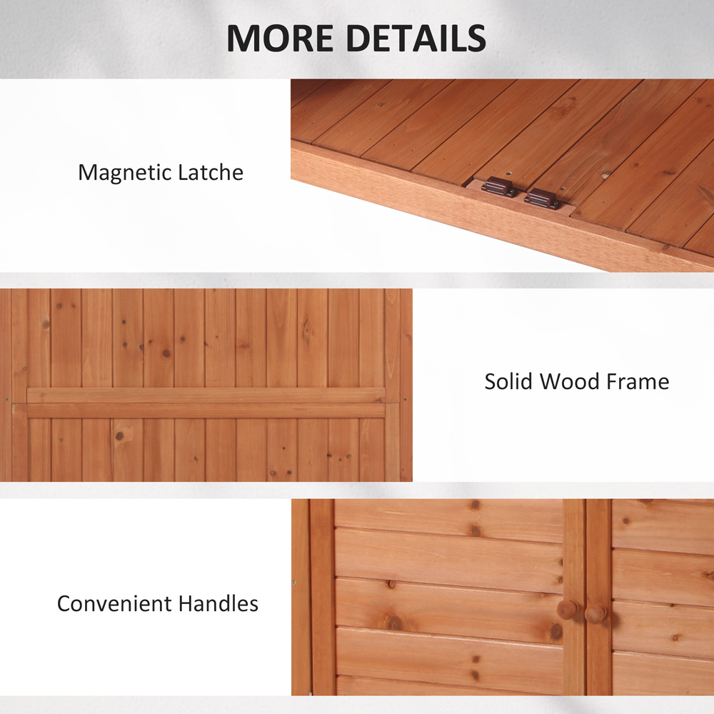 Outsunny 2-in-1 Wooden Multi-Function Potting Bench Image 6